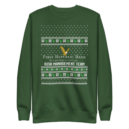 First Republic Bank Risk Management Team - Ugly Christmas Sweater -old