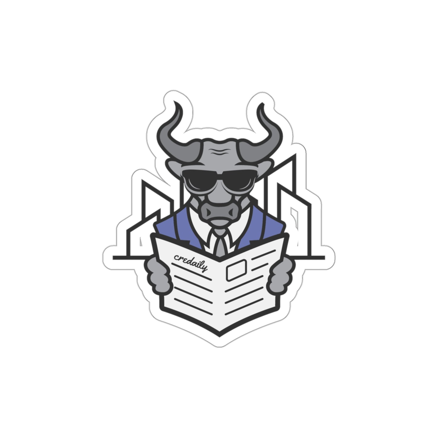 CRE Daily Bull Sticker