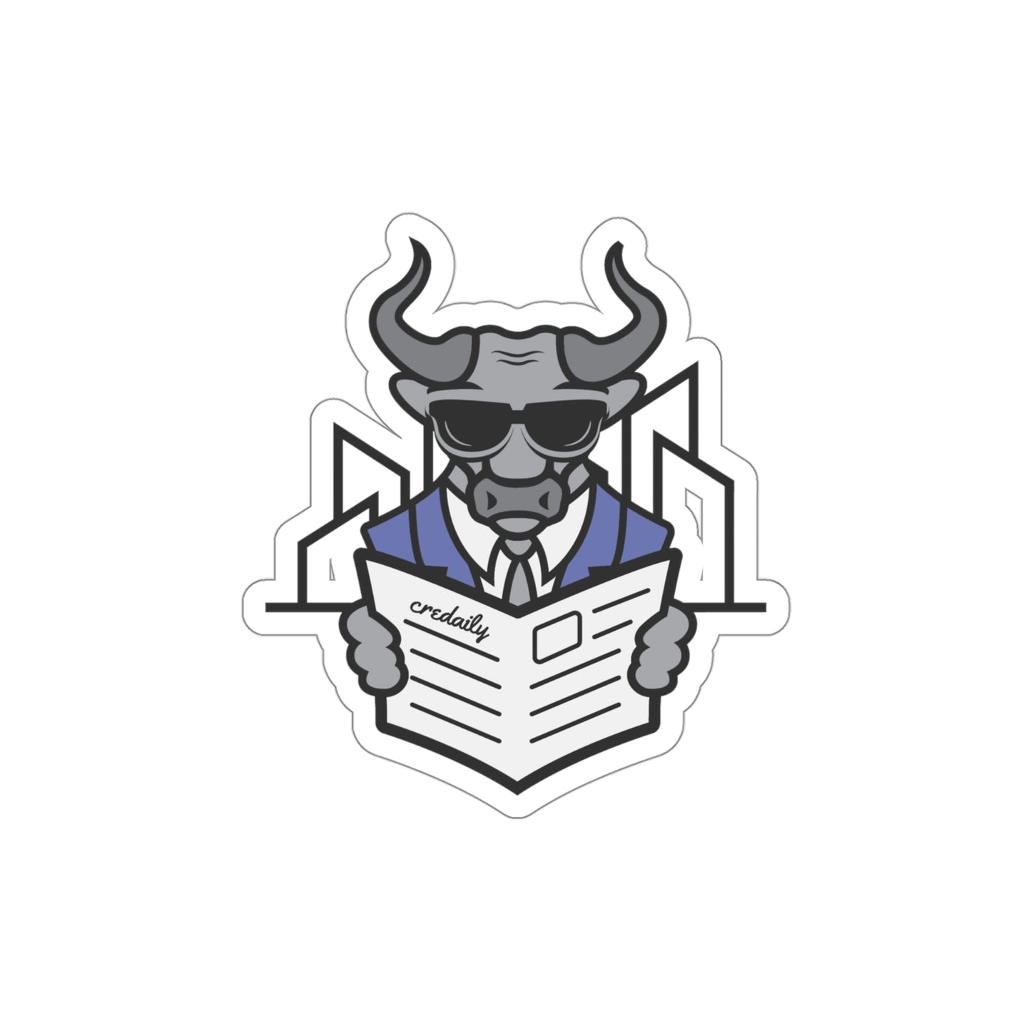 CRE Daily Bull Sticker