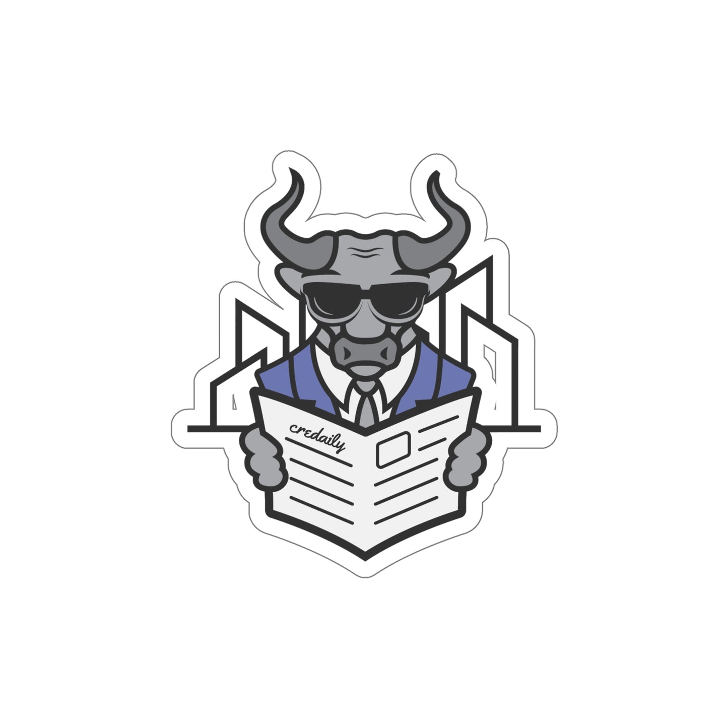 CRE Daily Bull Sticker