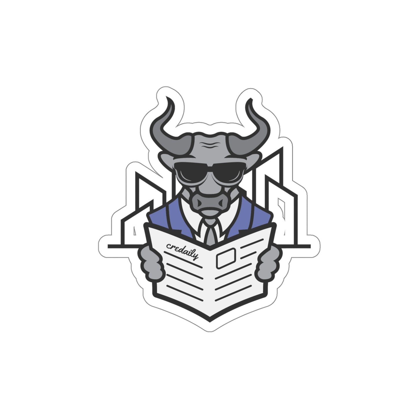 CRE Daily Bull Sticker